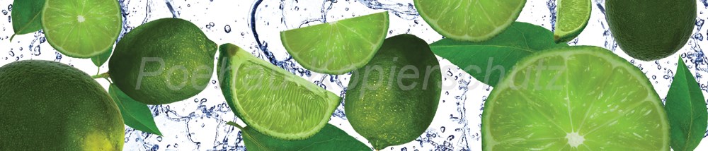 Bild 1 von AvS12871IL0065 Limetten Splash  / (Material) Hartschaum-Rückwand / (Schutzschicht) UV Hartlack glänzend mit Abperleffekt / (Langzeitgarantie) mit Langzeitgarantie* 5Jahre