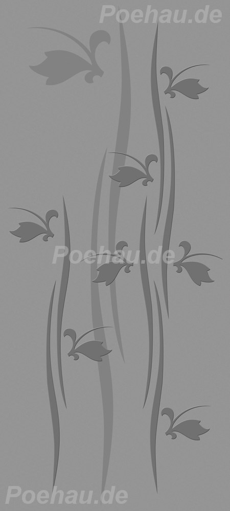 Bild 1 von Bad191219VL0004 Floral  / (Material) Aluverbund-Rückwand / (Schutzschicht) kein Schutzlack / (Langzeitgarantie) mit Langzeitgarantie* 3 Jahre