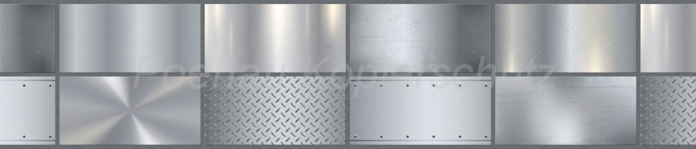 Bild 1 von AvS14111TL3174B edelstahlfarbig Rechteck  / (Material) Hartschaum-Rückwand / (Schutzschicht) UV Hartlack matt / (Langzeitgarantie) ohne Langzeitgarantie