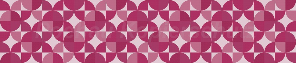 Bild 1 von Retro rosa rot  / (Material) Hartschaum-Rückwand / (Schutzschicht) UV Hartlack glänzend / (Langzeitgarantie) ohne Langzeitgarantie