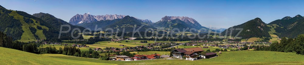 Bild 1 von AvS11167IL3427 Berge Täler Wiesen Kössen zahmer Kaiser  / (Material) Aluverbund-Rückwand / (Schutzschicht) UV Hartlack glänzend / (Langzeitgarantie) ohne Langzeitgarantie