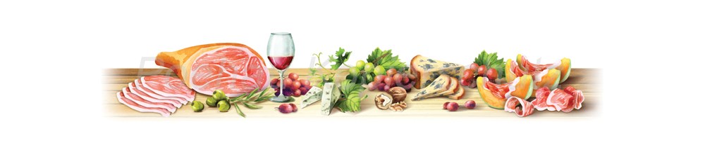 Bild 1 von AvS12916IL7535 Schinken Wein Zeichnung  / (Material) Hartschaum-Rückwand / (Schutzschicht) kein Schutzlack / (Langzeitgarantie) ohne Langzeitgarantie