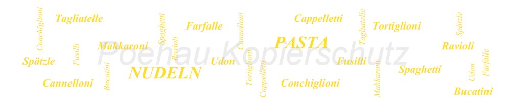 Bild 1 von AvS170704VL0001 Nudeln Pasta  / (Material) Hartschaum-Rückwand / (Schutzschicht) UV Hartlack glänzend / (Langzeitgarantie) ohne Langzeitgarantie