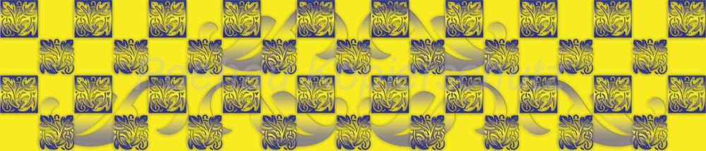 Bild 1 von AvS171109VL0003 Quadrate gelb blau  / (Material) Hartschaum-Rückwand / (Schutzschicht) kein Schutzlack / (Langzeitgarantie) mit Langzeitgarantie* 3 Jahre