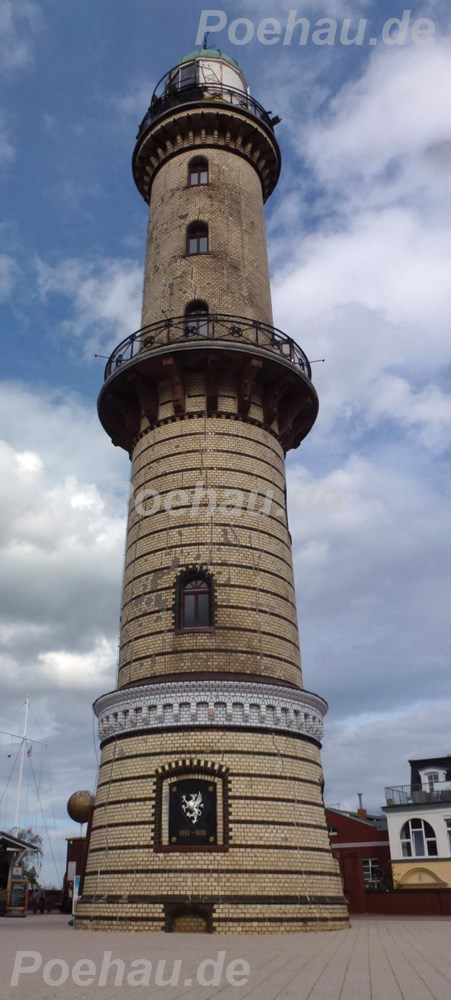 Bild 1 von Bad200117VL0001 Leuchtturm Warnemünde  / (Material) Hartschaum-Rückwand / (Schutzschicht) kein Schutzlack / (Langzeitgarantie) mit Langzeitgarantie* 3 Jahre