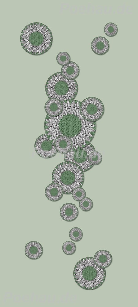 Bild 1 von Bad190207VL0001 Sonnenblume grün  / (Material) Hartschaum-Rückwand / (Schutzschicht) UV Hartlack matt / (Langzeitgarantie) ohne Langzeitgarantie