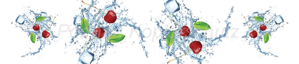 Bild 1 von AvS5451IL3821B Kirsche Eis Wasser  / (Material) Aluverbund-Rückwand / (Schutzschicht) UV Hartlack glänzend mit Abperleffekt / (Langzeitgarantie) mit Langzeitgarantie* 5 Jahre