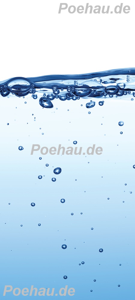 Bild 1 von Bad16088VL8618B Water Wasser blau  / (Material) Hartschaum-Rückwand / (Schutzschicht) UV Hartlack glänzend / (Langzeitgarantie) ohne Langzeitgarantie