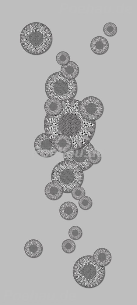 Bild 1 von Bad190207VL0005 Sonnenblume grau  / (Material) Hartschaum-Rückwand / (Schutzschicht) UV Hartlack matt / (Langzeitgarantie) ohne Langzeitgarantie