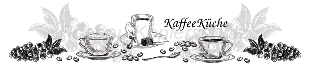 Bild 1 von AvS12463TL8024Gcmyk Kaffee Küche  / (Material) Hartschaum-Rückwand / (Schutzschicht) UV Hartlack glänzend / (Langzeitgarantie) ohne Langzeitgarantie