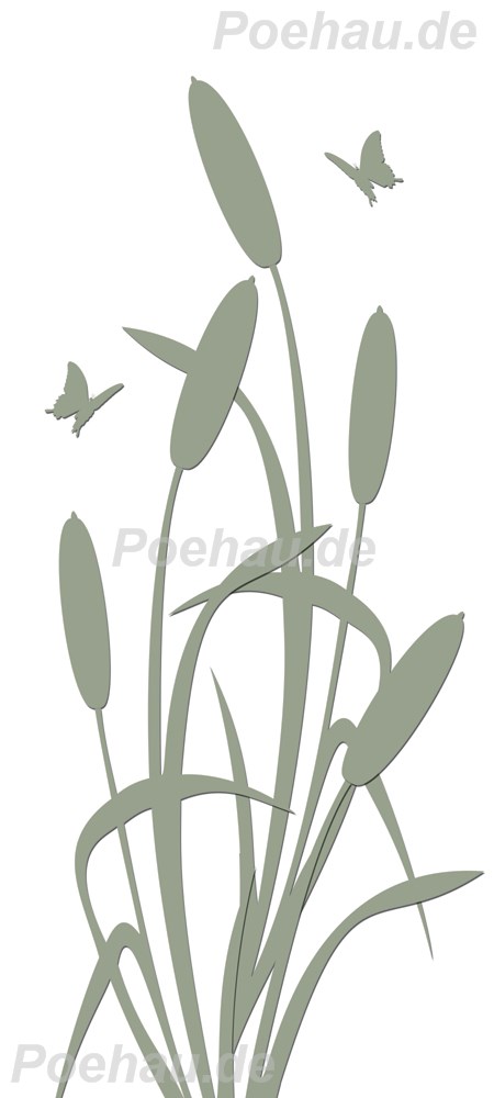 Bild 1 von Bad191112VL0005 Schilf  / (Material) Hartschaum-Rückwand / (Schutzschicht) kein Schutzlack / (Langzeitgarantie) mit Langzeitgarantie* 3 Jahre