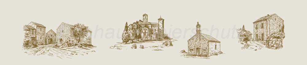 Bild 1 von AvS15495TL7589A Italien Häuser  / (Material) Hartschaum-Rückwand / (Schutzschicht) UV Hartlack matt / (Langzeitgarantie) ohne Langzeitgarantie