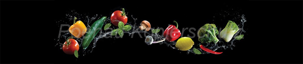 Bild 1 von AvS13959IL7277 black Gemüse  / (Material) Hartschaum-Rückwand / (Schutzschicht) UV Hartlack matt / (Langzeitgarantie) mit Langzeitgarantie* 5 Jahre