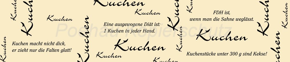 Bild 1 von AvS180123VL0003 Kuchen Diät beige  / (Material) Hartschaum-Rückwand / (Schutzschicht) UV Hartlack matt / (Langzeitgarantie) ohne Langzeitgarantie