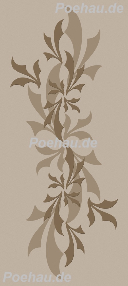 Bild 1 von Bad191220VL0001B Ranke beige  / (Material) Hartschaum-Rückwand / (Schutzschicht) UV Hartlack matt / (Langzeitgarantie) ohne Langzeitgarantie