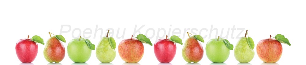Bild 1 von AvS11029IL1722B Apfel Birne  / (Material) Hartschaum-Rückwand / (Schutzschicht) UV Hartlack matt / (Langzeitgarantie) ohne Langzeitgarantie
