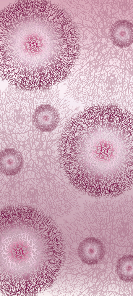 Bild 1 von Bad210614VL0005 Geflecht rosa  / (Material) Hartschaum-Rückwand / (Schutzschicht) UV Hartlack glänzend / (Langzeitgarantie) ohne Langzeitgarantie