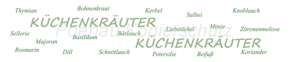 Bild 1 von AvS170703VL0002 Küchenkräuter  / (Material) Aluverbund-Rückwand / (Schutzschicht) UV Hartlack matt / (Langzeitgarantie) mit Langzeitgarantie* 5 Jahre