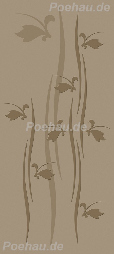 Bild 1 von Bad191219VL0002 Floral  / (Material) Aluverbund-Rückwand / (Schutzschicht) UV Hartlack matt / (Langzeitgarantie) ohne Langzeitgarantie