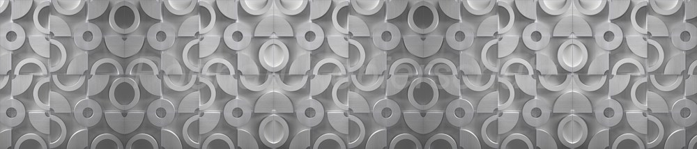 Bild 1 von AvS14158IL6592B Bögen Halbkreise grau  / (Material) Acryl-Rückwand / (Schutzschicht) für Wandverschraubung / (Langzeitgarantie) ohne Langzeitgarantie