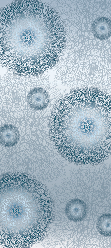 Bild 1 von Bad210614VL0003 Geflecht blaugrau  / (Material) Hartschaum-Rückwand / (Schutzschicht) UV Hartlack matt / (Langzeitgarantie) ohne Langzeitgarantie