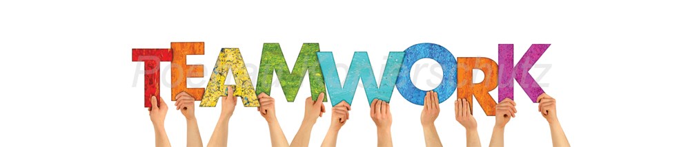 Bild 1 von AvS14180IL5070 Teamwork bunt  / (Material) Hartschaum-Rückwand / (Schutzschicht) UV Hartlack glänzend mit Abperleffekt / (Langzeitgarantie) mit Langzeitgarantie* 5Jahre