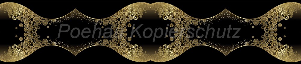 Bild 1 von AvS12278IL0210D Gold Kreise  / (Material) Hartschaum-Rückwand / (Schutzschicht) UV Hartlack glänzend / (Langzeitgarantie) ohne Langzeitgarantie
