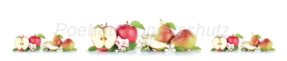 Bild 1 von AvS11002IL9438B Apfel Birne  / (Material) Hartschaum-Rückwand / (Schutzschicht) kein Schutzlack / (Langzeitgarantie) ohne Langzeitgarantie