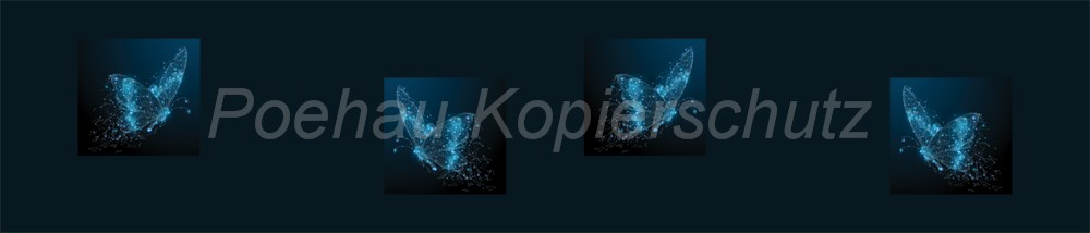 Bild 1 von AvS17366TL4463B Schmetterling Bluenight  / (Material) Hartschaum-Rückwand / (Schutzschicht) UV Hartlack glänzend / (Langzeitgarantie) ohne Langzeitgarantie