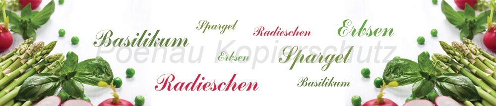 Bild 1 von AvS7942IL7774A Basilikum Spargel Gemüse  / (Material) Acryl-Rückwand / (Schutzschicht) nicht möglich >>> weiter / (Langzeitgarantie) ohne Langzeitgarantie