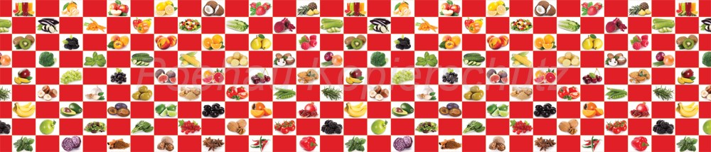 Bild 1 von AvS9669IL1386D Gemüse Tomate Gurke rot  / (Material) Aluverbund-Rückwand / (Schutzschicht) kein Schutzlack / (Langzeitgarantie) ohne Langzeitgarantie