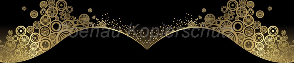 Bild 1 von AvS12278IL0210B Gold Kreise  / (Material) Hartschaum-Rückwand / (Schutzschicht) UV Hartlack matt / (Langzeitgarantie) ohne Langzeitgarantie