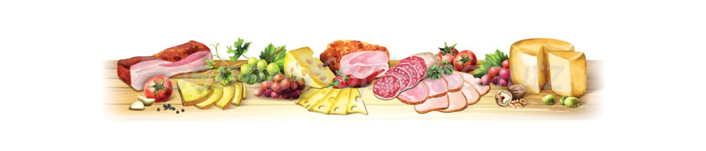 Bild 1 von AvS12916IL7689 Schinken Käse Wurst  / (Material) Hartschaum-Rückwand / (Schutzschicht) UV Hartlack matt / (Langzeitgarantie) ohne Langzeitgarantie