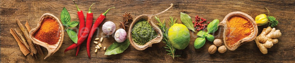 Bild 1 von AvS15948IL3623 Gewürze Holz bunt  / (Material) Aluverbund-Rückwand / (Schutzschicht) kein Schutzlack / (Langzeitgarantie) mit Langzeitgarantie* 3 Jahre