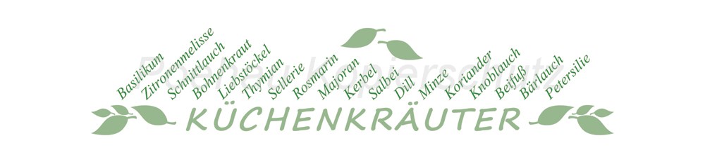Bild 1 von AvS170703VL0003 Küchenkräuter  / (Material) Hartschaum-Rückwand / (Schutzschicht) UV Hartlack glänzend / (Langzeitgarantie) mit Langzeitgarantie* 5 Jahre