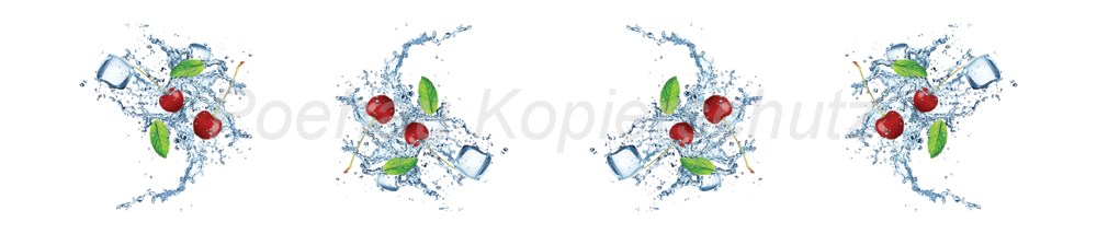 Bild 1 von AvS5451IL3821A Kirsche Eis Wasser  / (Material) Hartschaum-Rückwand / (Schutzschicht) UV Hartlack matt / (Langzeitgarantie) ohne Langzeitgarantie