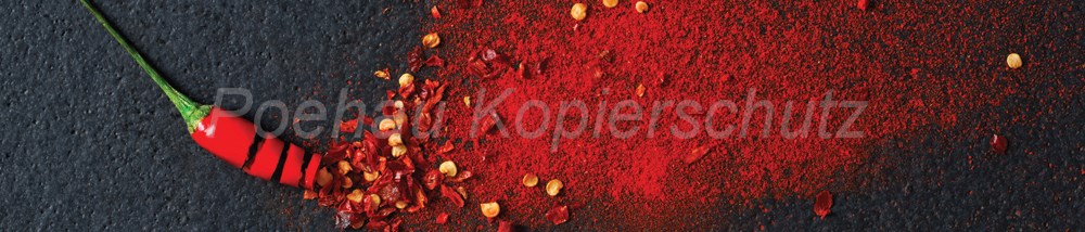 Bild 1 von AvS9447IL2995 Paprika Peperoni gemahlen  / (Material) Aluverbund-Rückwand / (Schutzschicht) kein Schutzlack / (Langzeitgarantie) ohne Langzeitgarantie