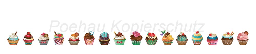 Bild 1 von AvS8219TL7718C Cupcake  / (Material) Hartschaum-Rückwand / (Schutzschicht) UV Hartlack glänzend mit Abperleffekt / (Langzeitgarantie) ohne Langzeitgarantie
