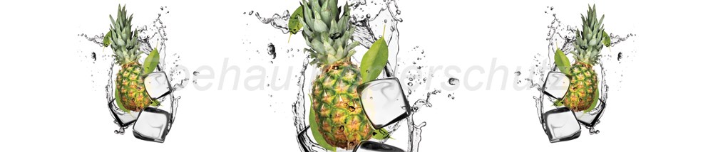 Bild 1 von AvS5049IL9756 Ananas  / (Material) Hartschaum-Rückwand / (Schutzschicht) UV Hartlack glänzend mit Abperleffekt / (Langzeitgarantie) ohne Langzeitgarantie