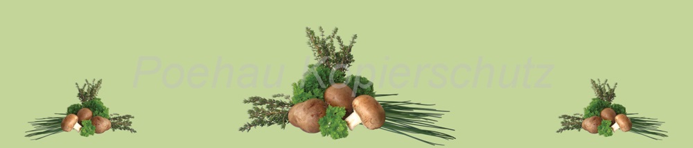 Bild 1 von AvS200518VL0003 Schnittlauch Thymian Pilze  / (Material) Hartschaum-Rückwand / (Schutzschicht) UV Hartlack glänzend / (Langzeitgarantie) ohne Langzeitgarantie
