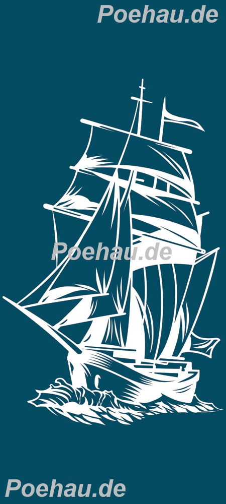Bild 1 von Bad200511VL0003cmyk Segelschiff blau