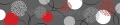 Kreise floral grau rot  / (Material) Hartschaum-Rückwand / (Schutzschicht) UV Hartlack glänzend mit Abperleffekt / (Langzeitgarantie) ohne Langzeitgarantie