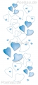Bad170726VL0002E Herz blau  / (Material) Acryl-Rückwand / (Schutzschicht) für Wandverschraubung / (Langzeitgarantie) mit Langzeitgarantie* 3 Jahre